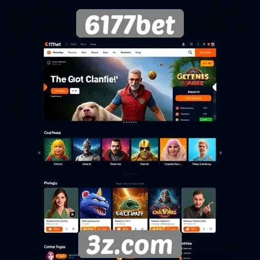 Usabilidade e design do site 6177bet